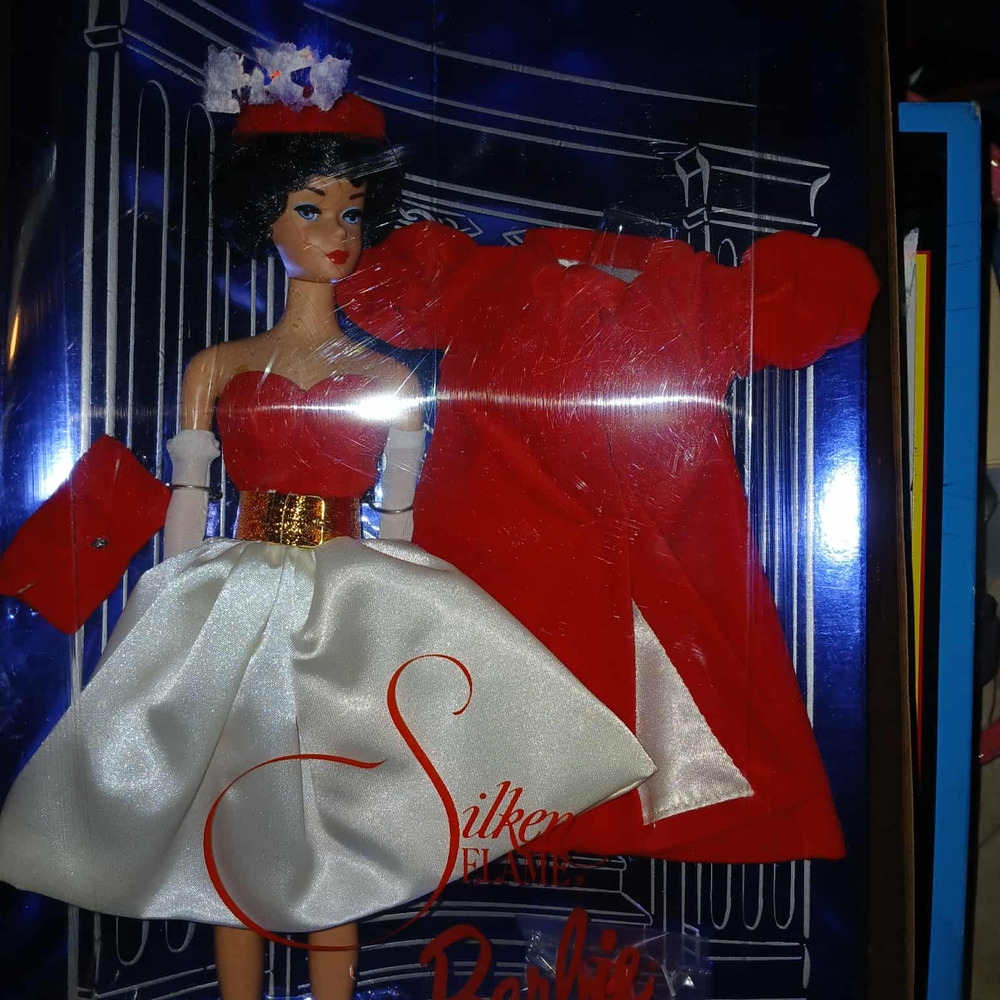 Red and White Doll with Accessories